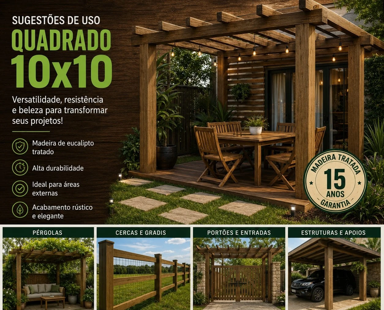 Madeira Quadrada